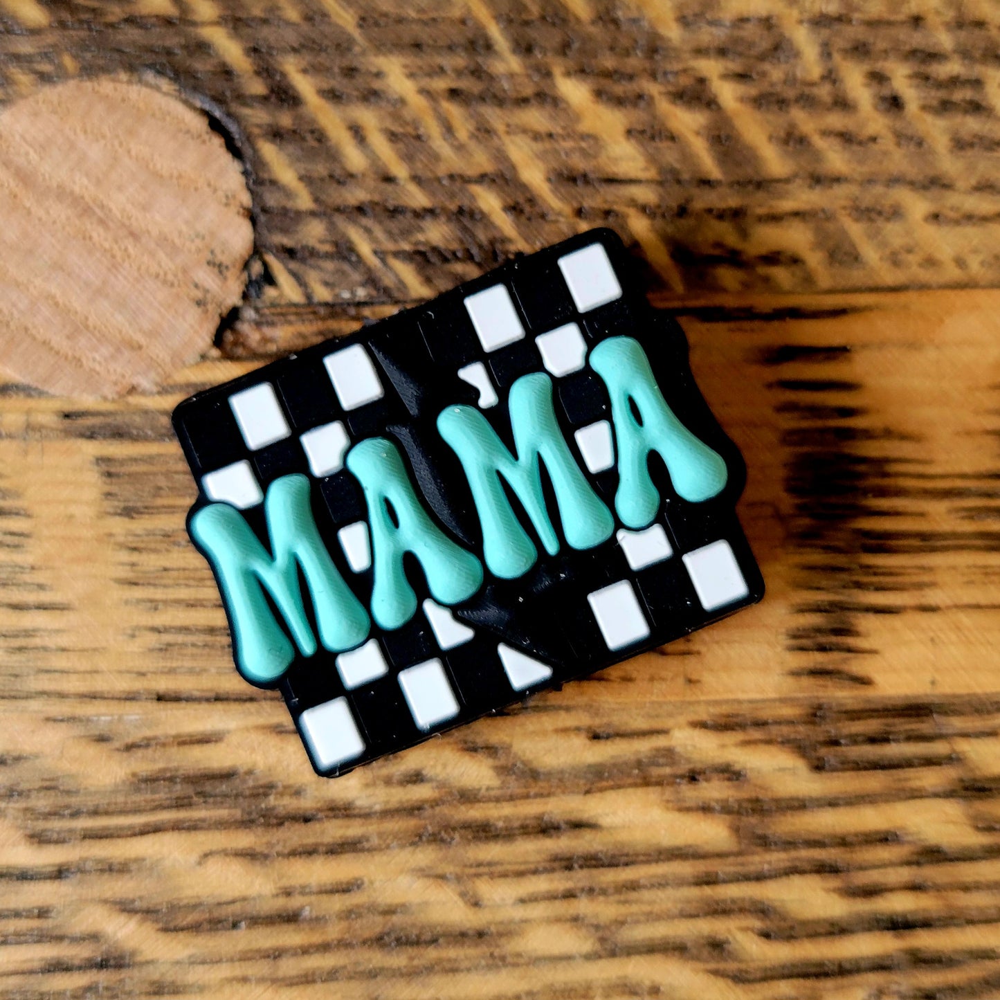 Custom Color Letter Number Silicone Bead Tumbler Charm