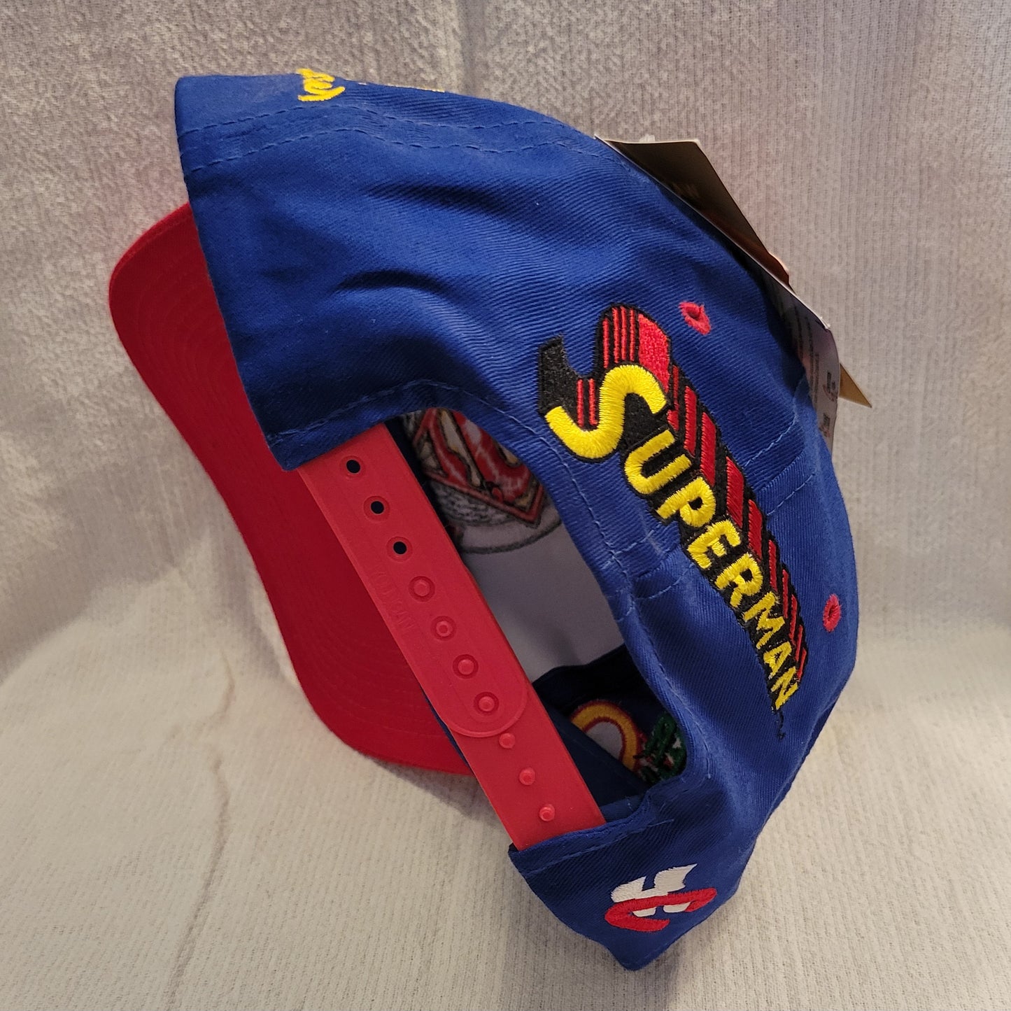Vintage Brand New with Tags Steve Kinser Superman Adjustable Cap