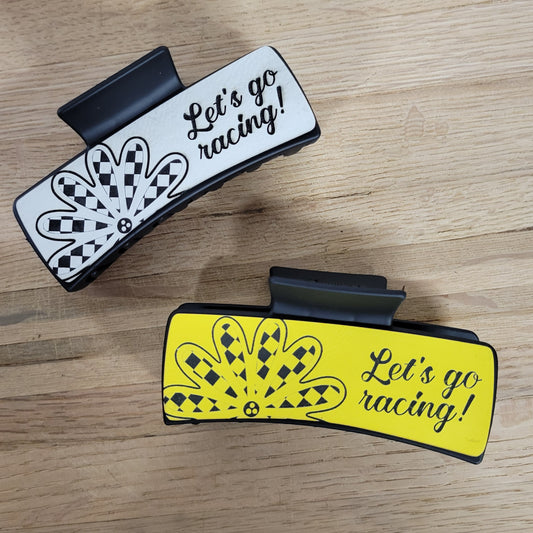 Let's Go Racing Daisy Hair Claw Clip