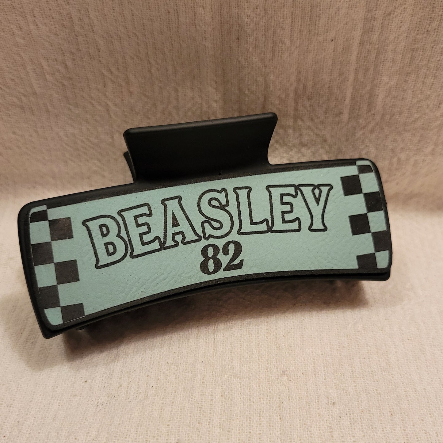 Custom Race Team Hair Claw Clip