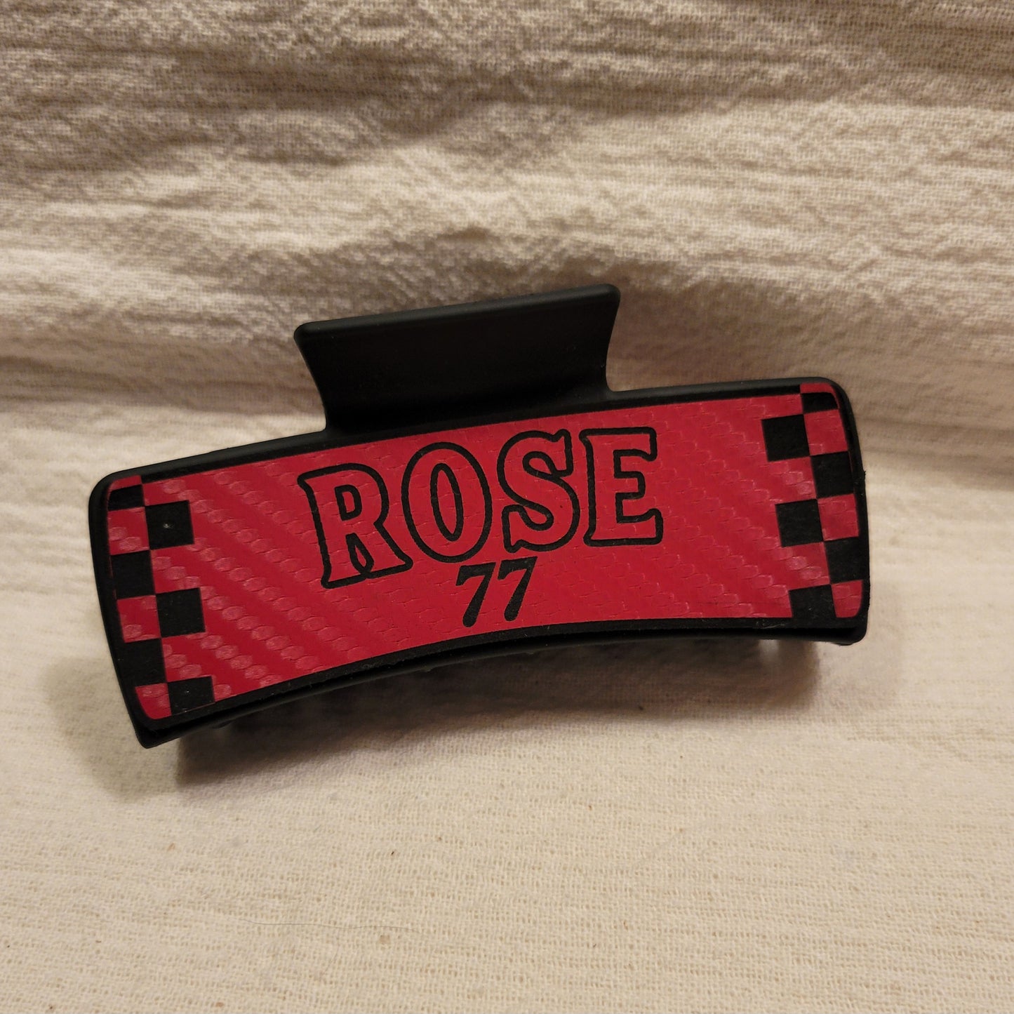 Custom Race Team Hair Claw Clip