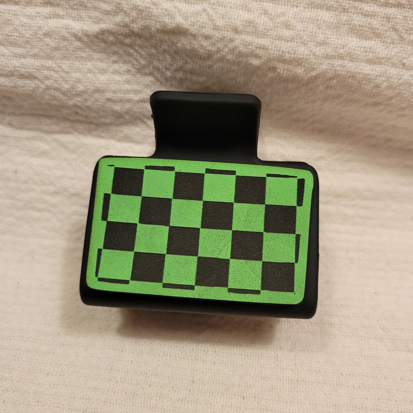 SMALL Checkered Hair Clip