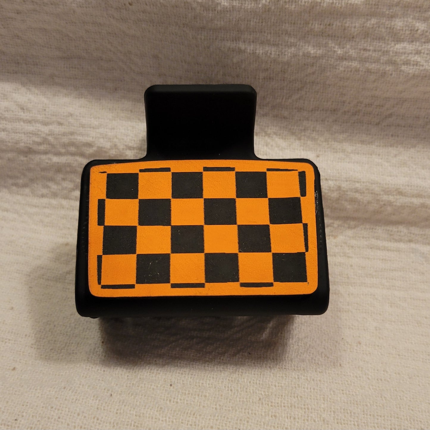 SMALL Checkered Hair Clip