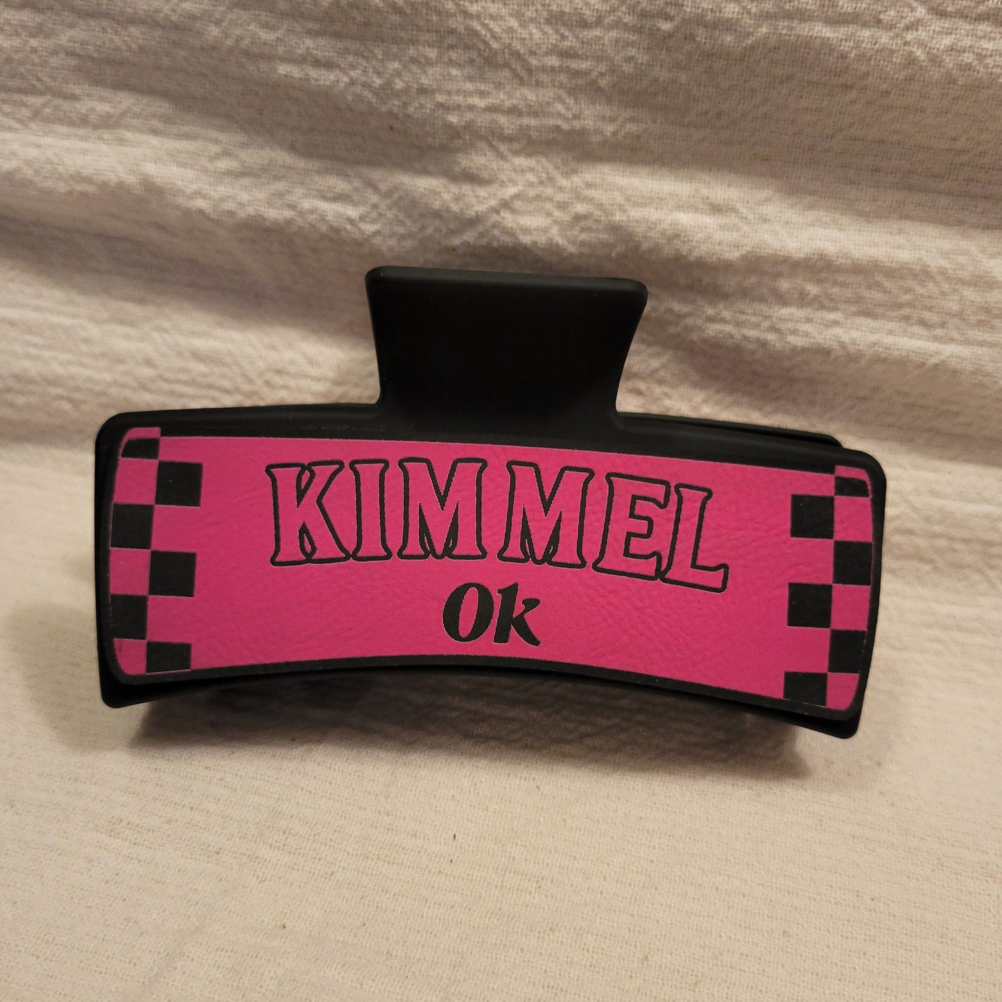 Custom Race Team Hair Claw Clip