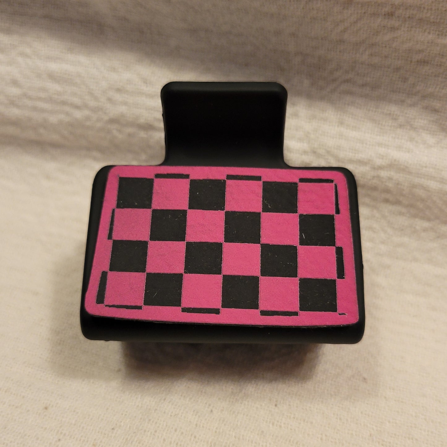 SMALL Checkered Hair Clip