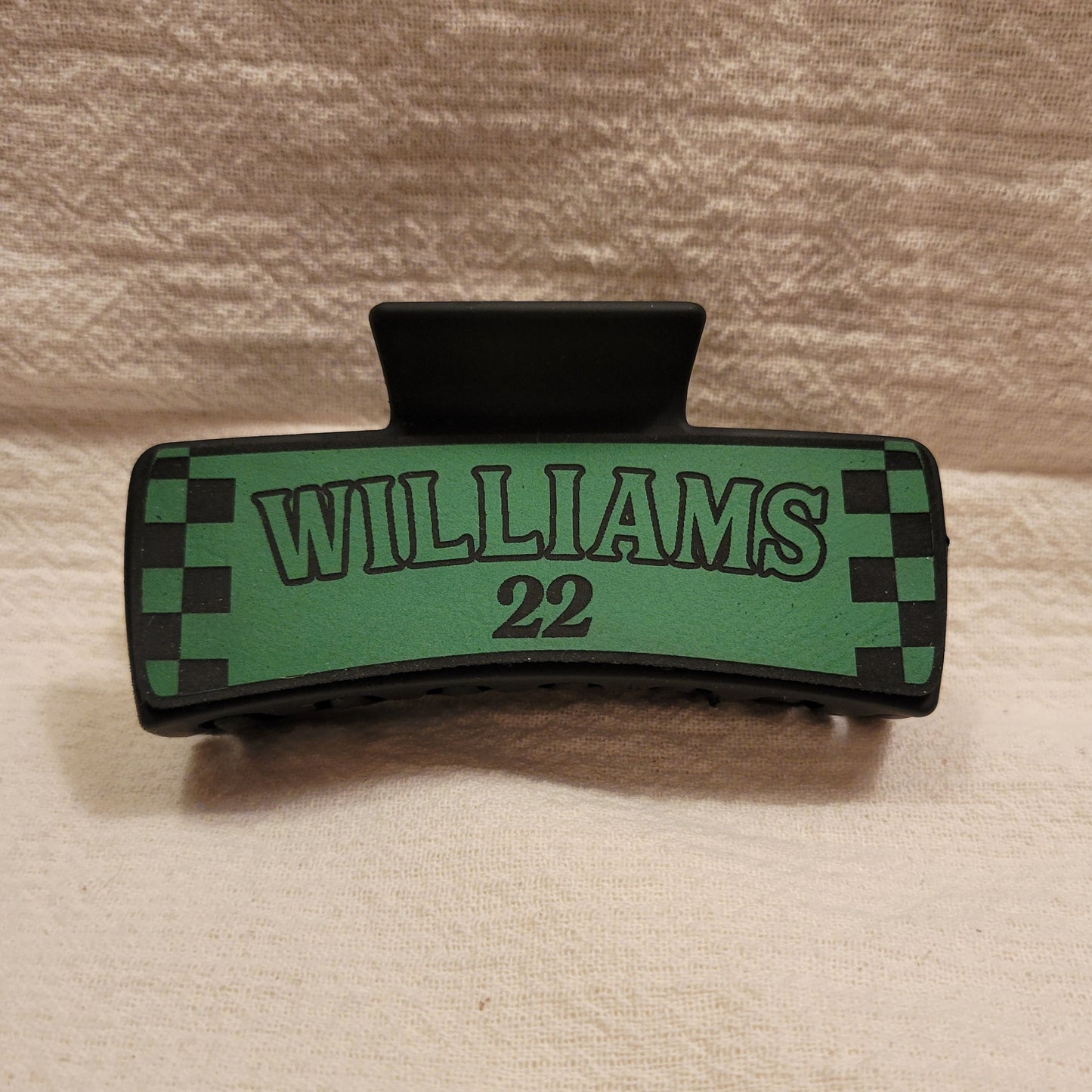 Custom Race Team Hair Claw Clip