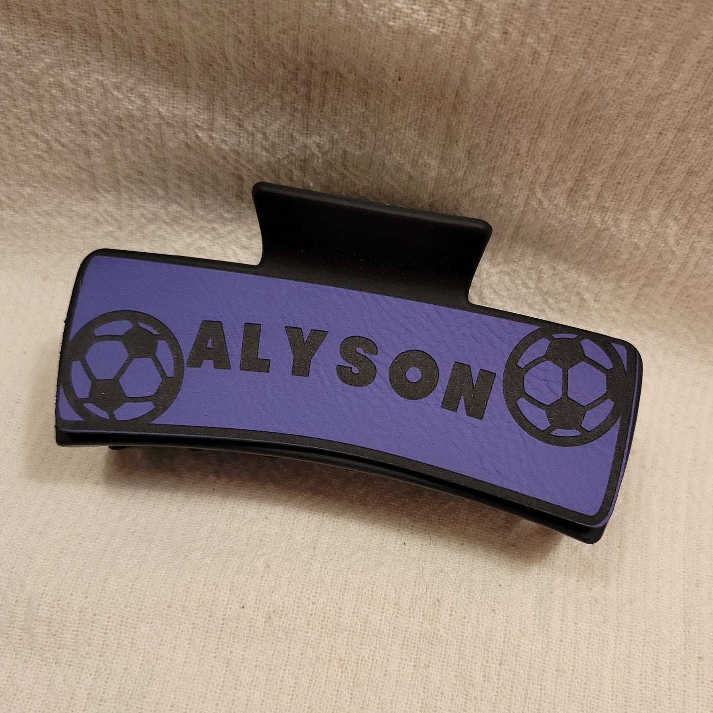 Custom Ball Sports Hair Claw Clip