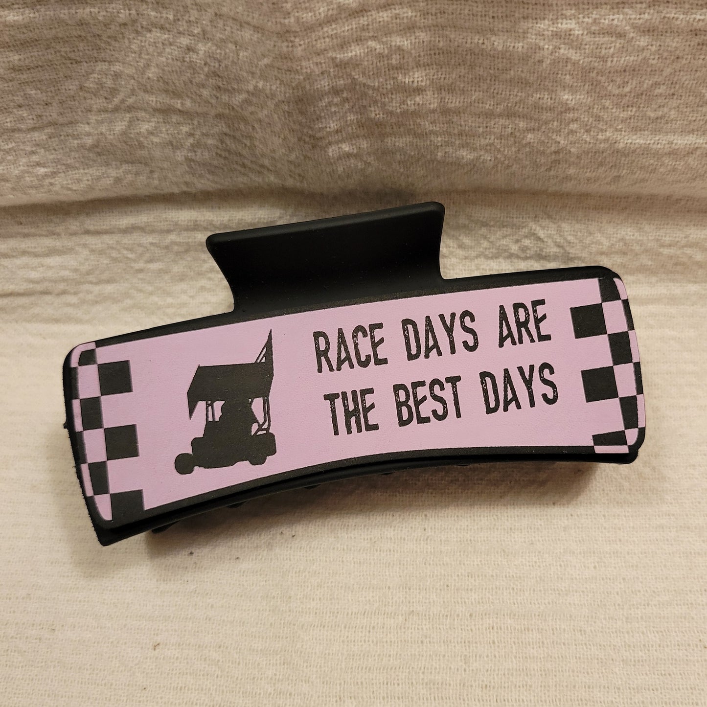 Race Car Race Days Best Days Hair Claw Clip