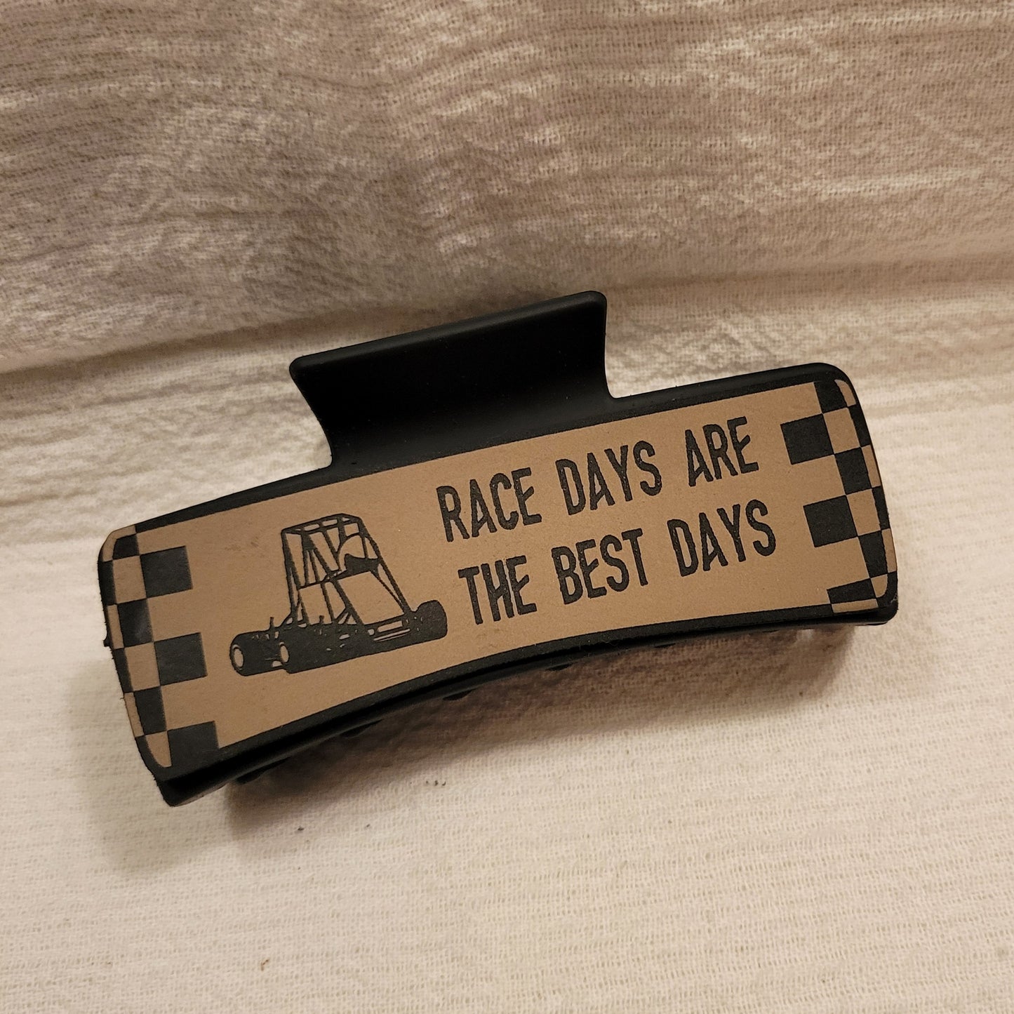Race Car Race Days Best Days Hair Claw Clip