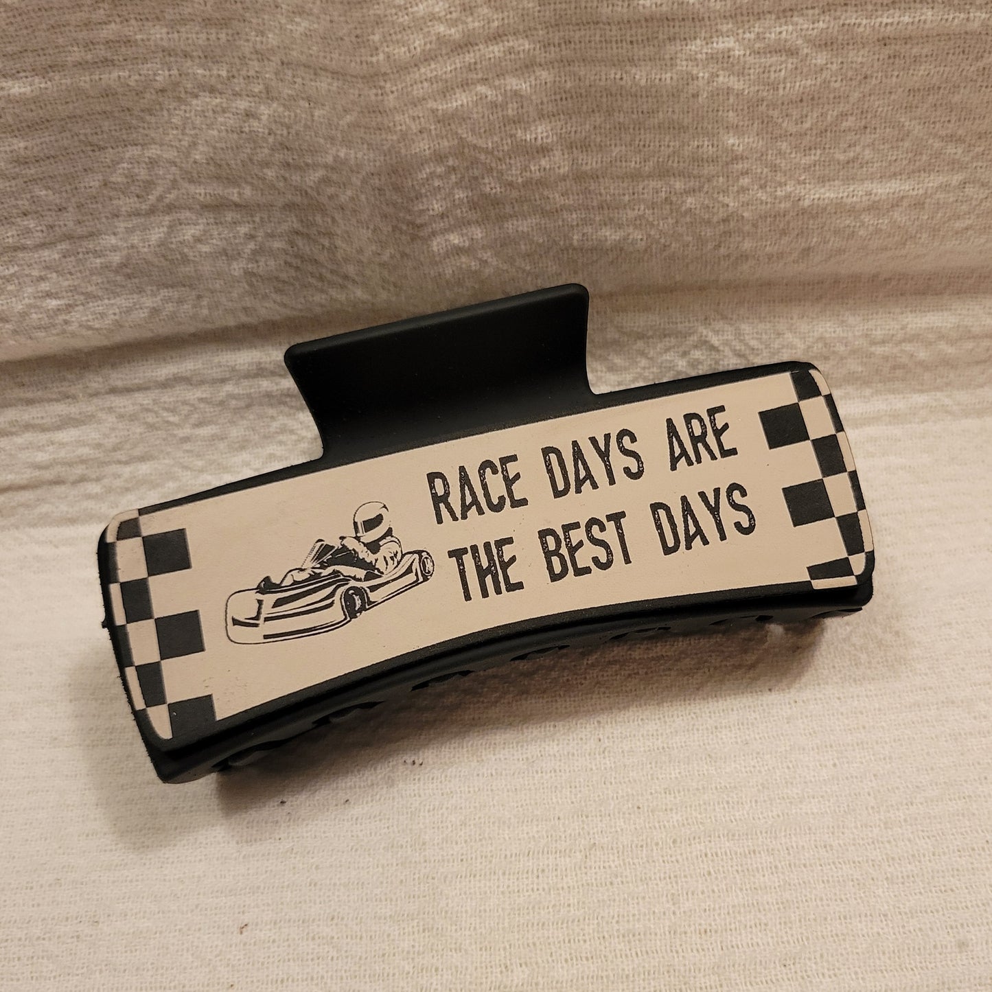 Race Car Race Days Best Days Hair Claw Clip