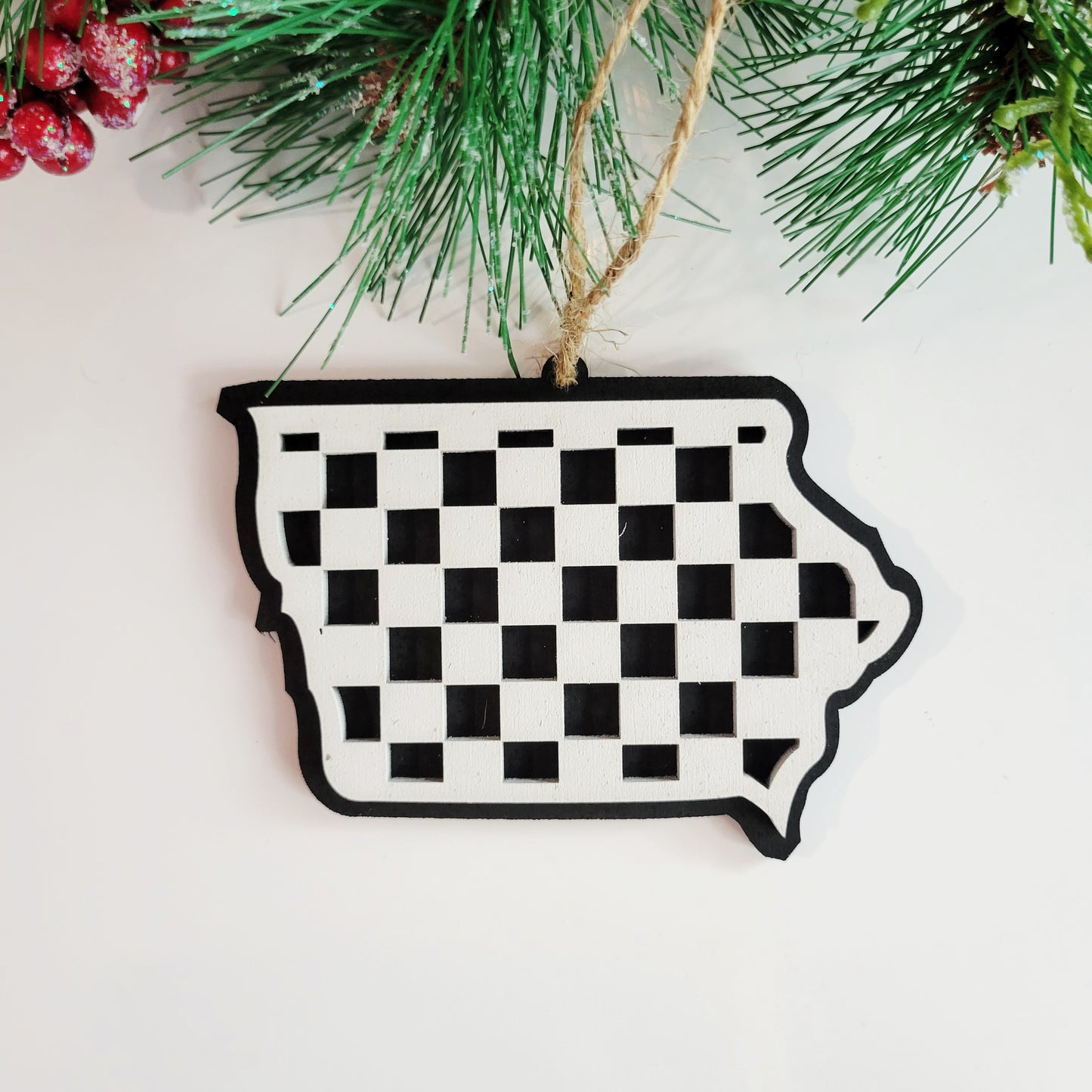 Checkered State Ornaments -All Fifty States