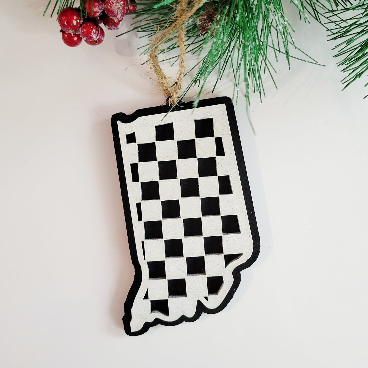 Checkered State Ornaments -All Fifty States