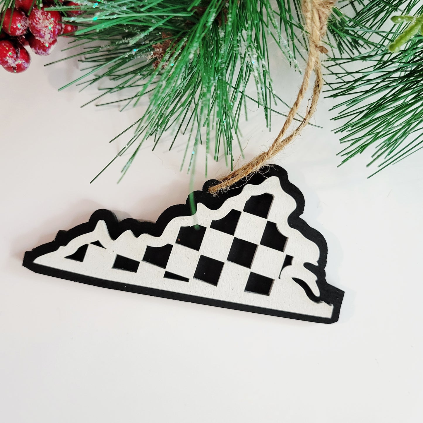 Checkered State Ornaments -All Fifty States