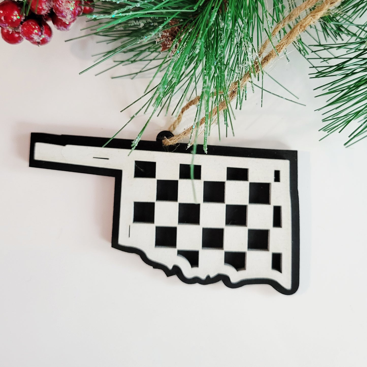 Checkered State Ornaments -All Fifty States