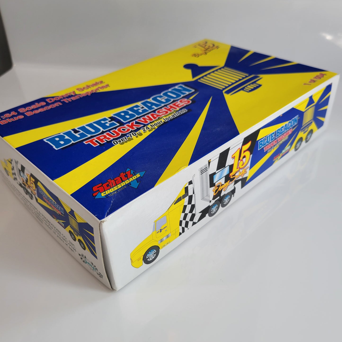 1:64 Scale Donny Schatz Blue Beacon Transporter Diecast