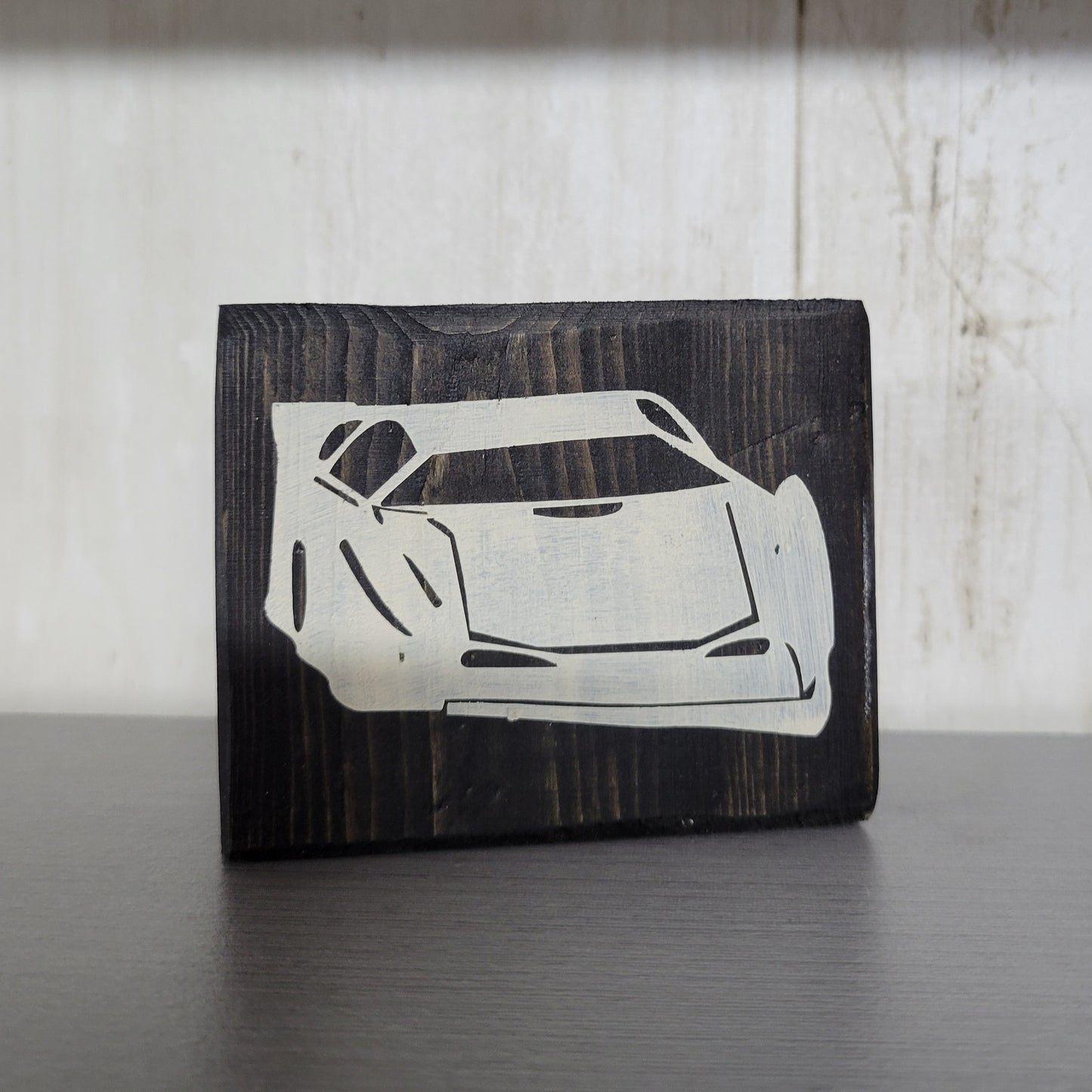 Late Model Wood Block Scrappy Sign
