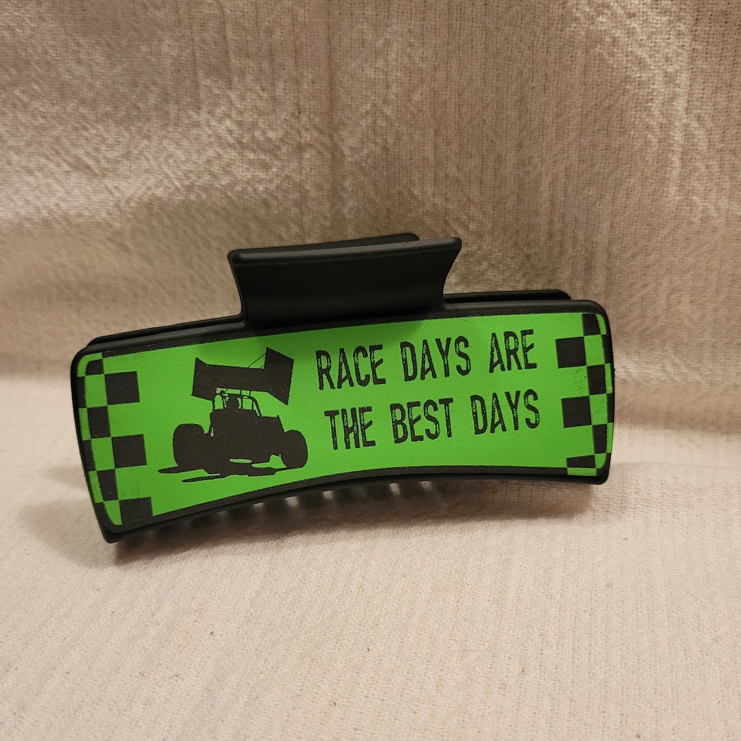 Race Car Race Days Best Days Hair Claw Clip