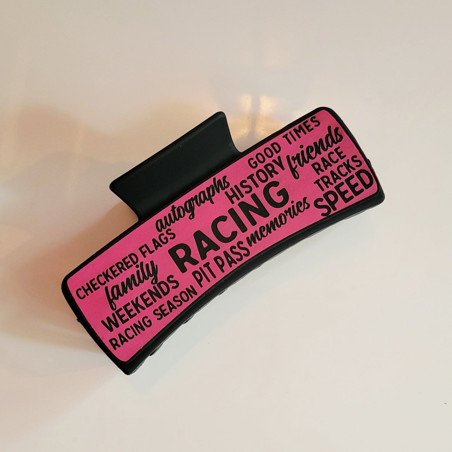 Race Words Hair Claw Clip