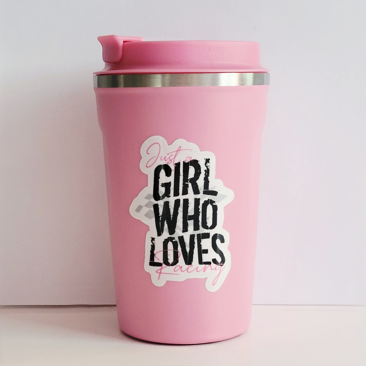 Just a Girl Who Loves Racing Tumbler