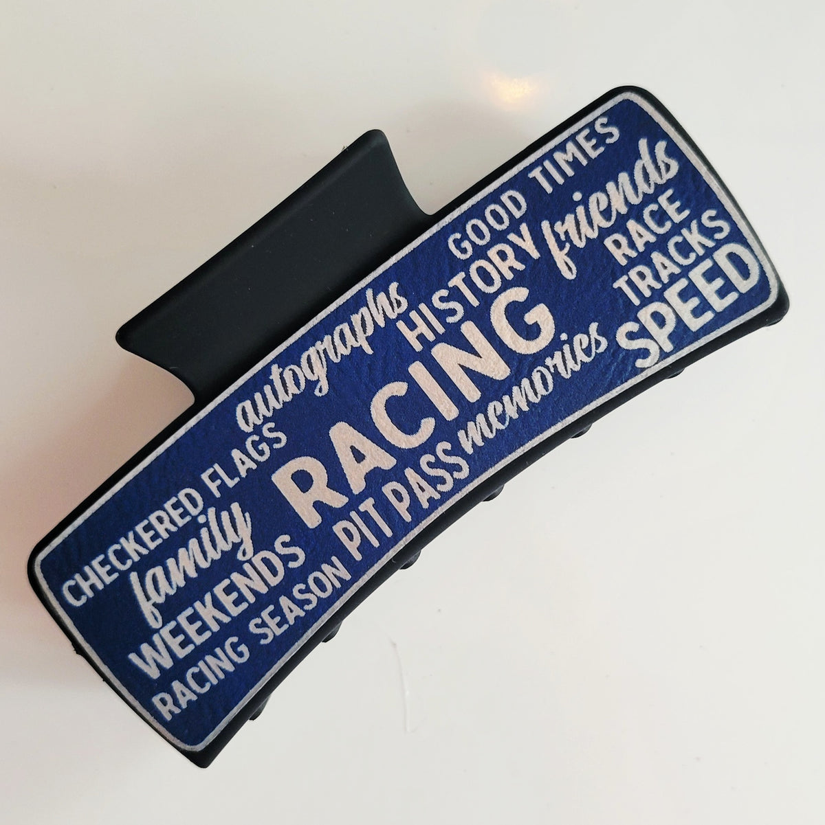 Race Words Hair Claw Clip