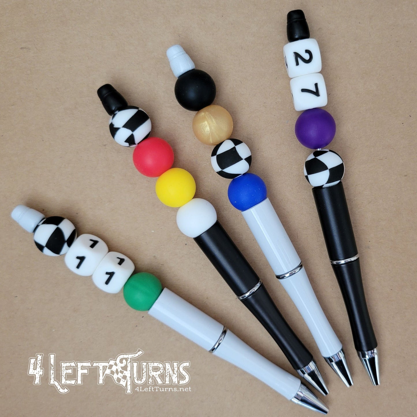 Custom Silicone Bead Ballpoint Pens