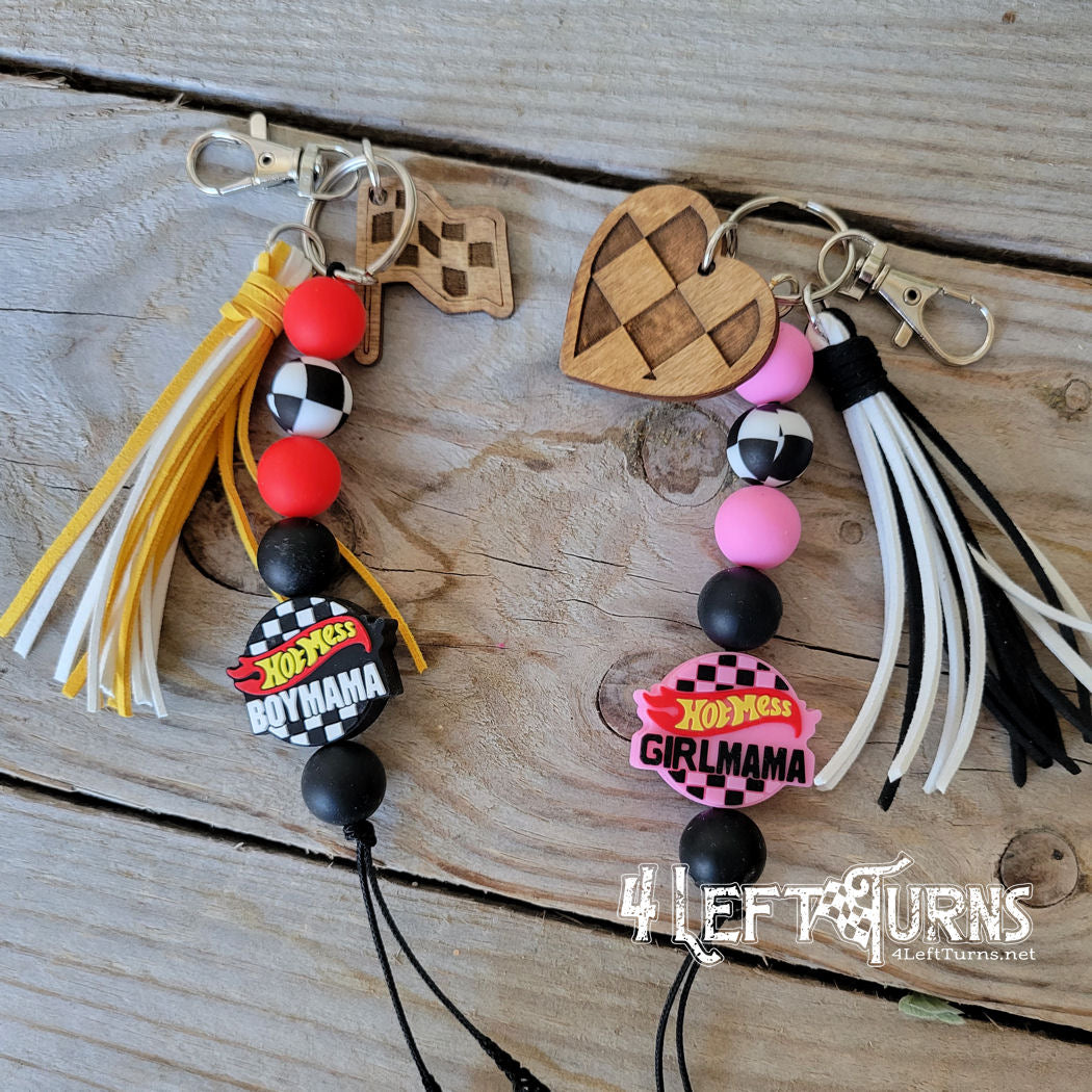 Large Focal Bead Design Your Own Silicone Bead Key Fob