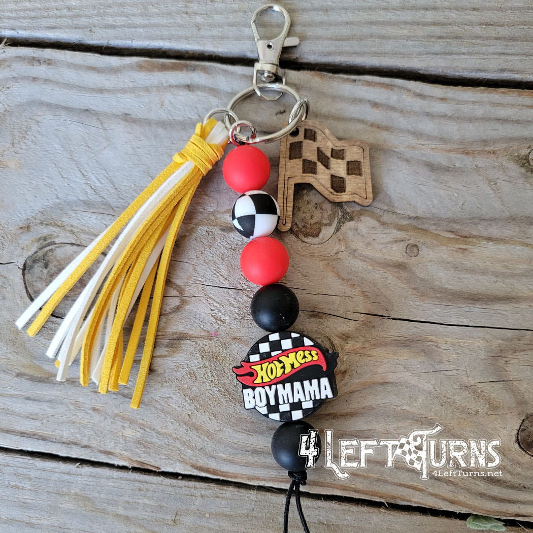 Large Focal Bead Design Your Own Silicone Bead Key Fob