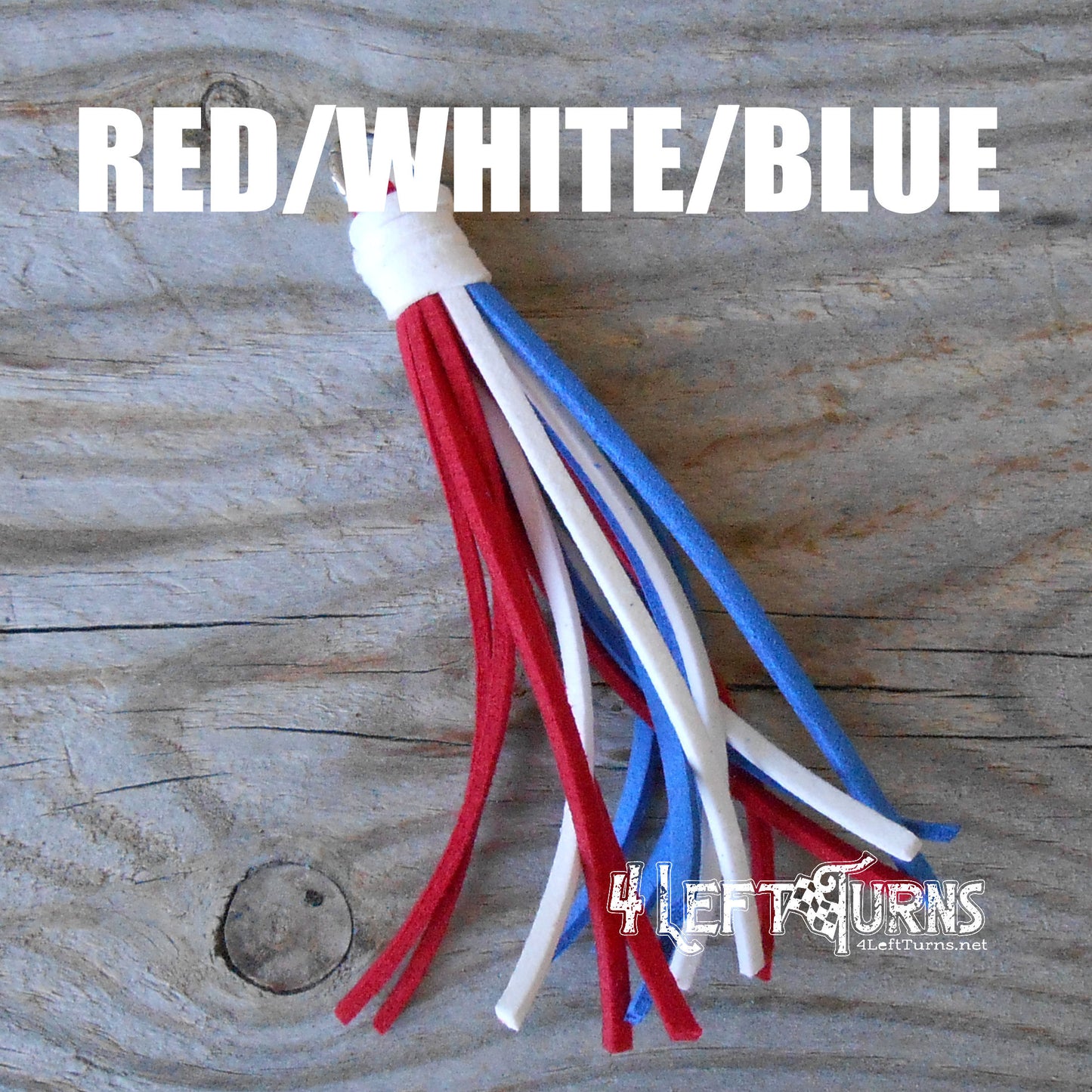 Racing Flag Colors Silicone Bead Wristlet Bracelet or Key Fob with Charm