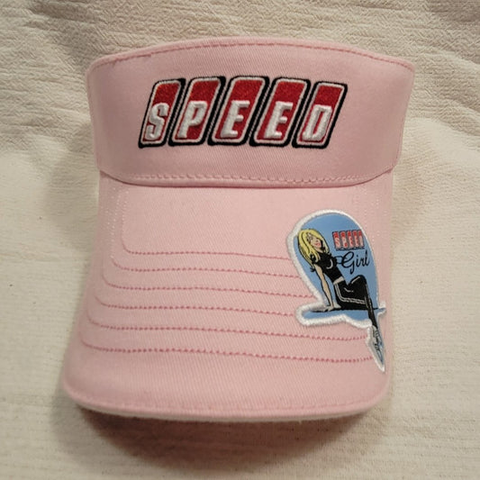 SPEED TV SPEED Girl pink visor available on 4LeftTurns.net