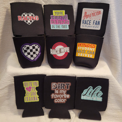 FINAL CLOSEOUT:  Sticker Designs Can Coolers