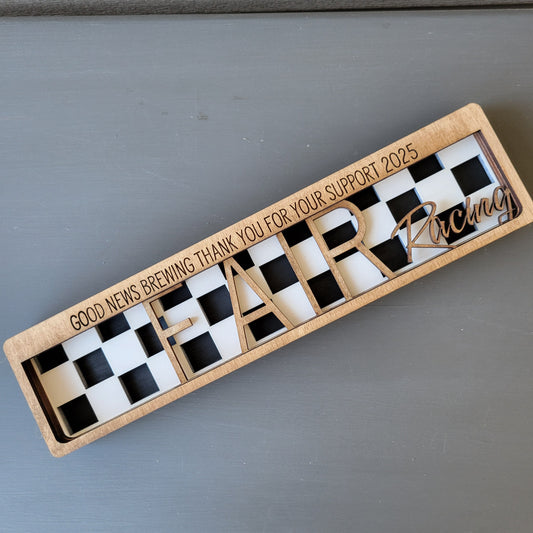 Custom Personalized Five Layer Stacked Wood Sign