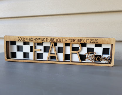 Custom Personalized Five Layer Stacked Wood Sign