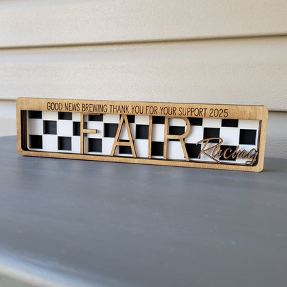 Custom Personalized Five Layer Stacked Wood Sign