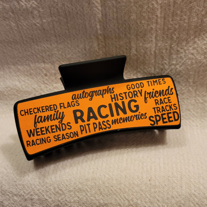 Race Words Hair Claw Clip