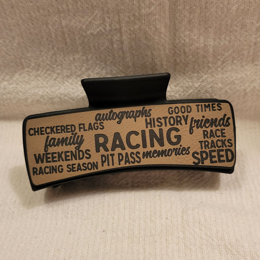 Race Words Hair Claw Clip