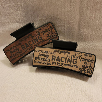 Race Words Hair Claw Clip