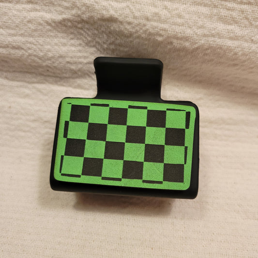 SMALL Checkered Hair Clip