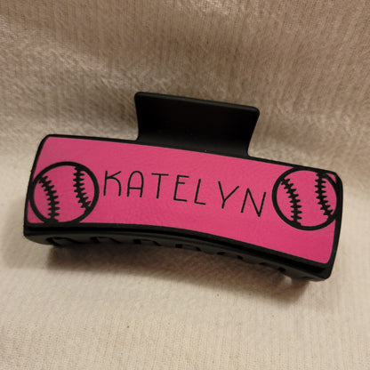 Custom Ball Sports Hair Claw Clip