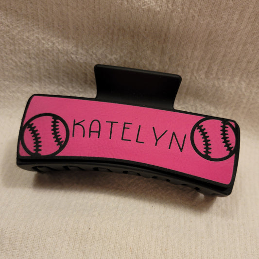 Custom Ball Sports Hair Claw Clip