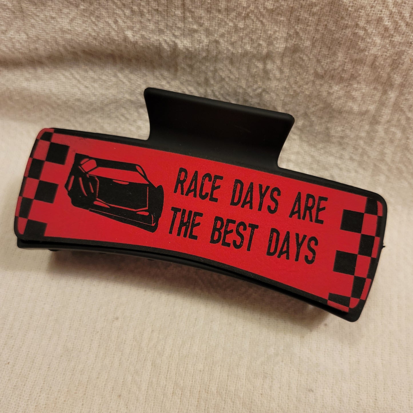 Race Car Race Days Best Days Hair Claw Clip