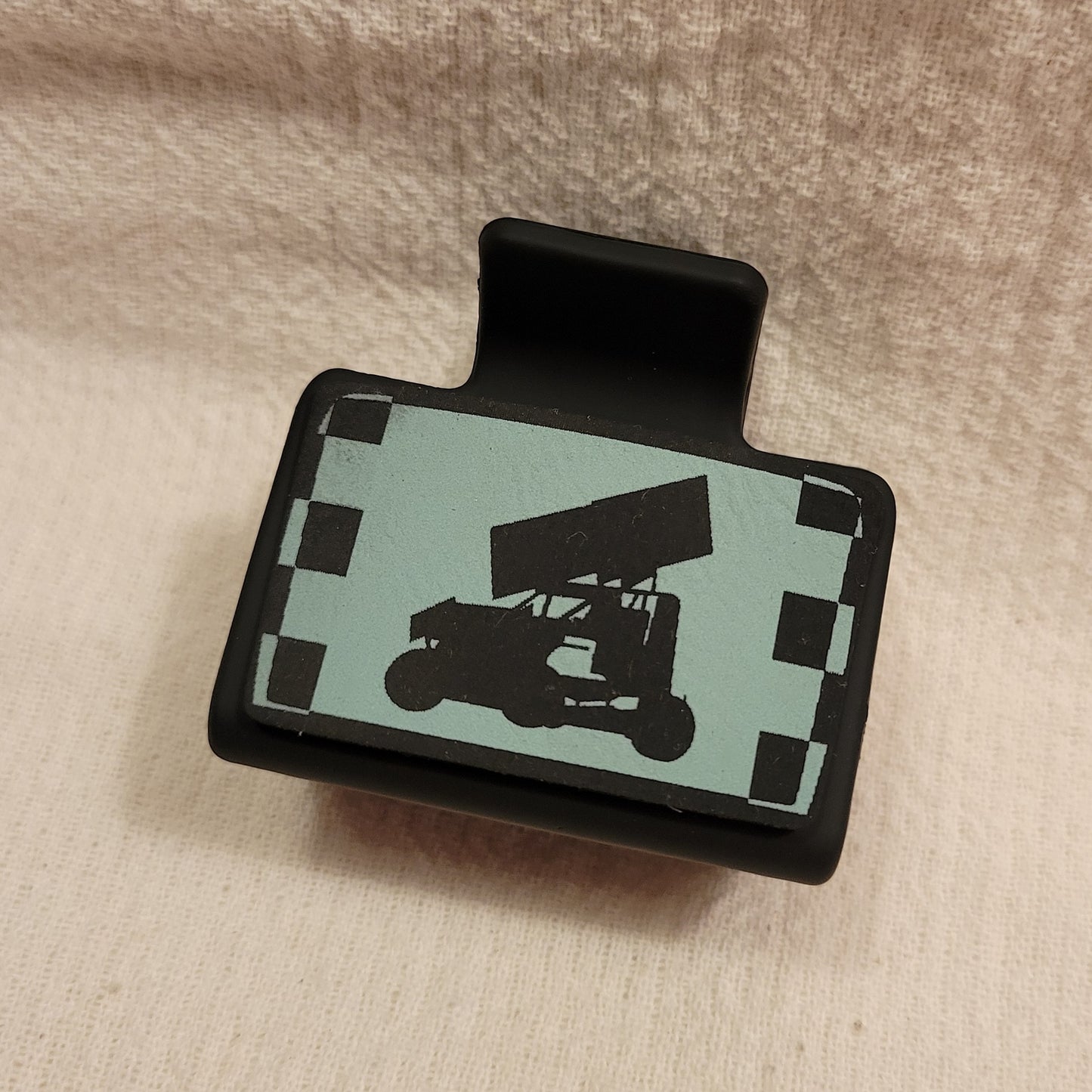 SMALL Race Car Hair Clip