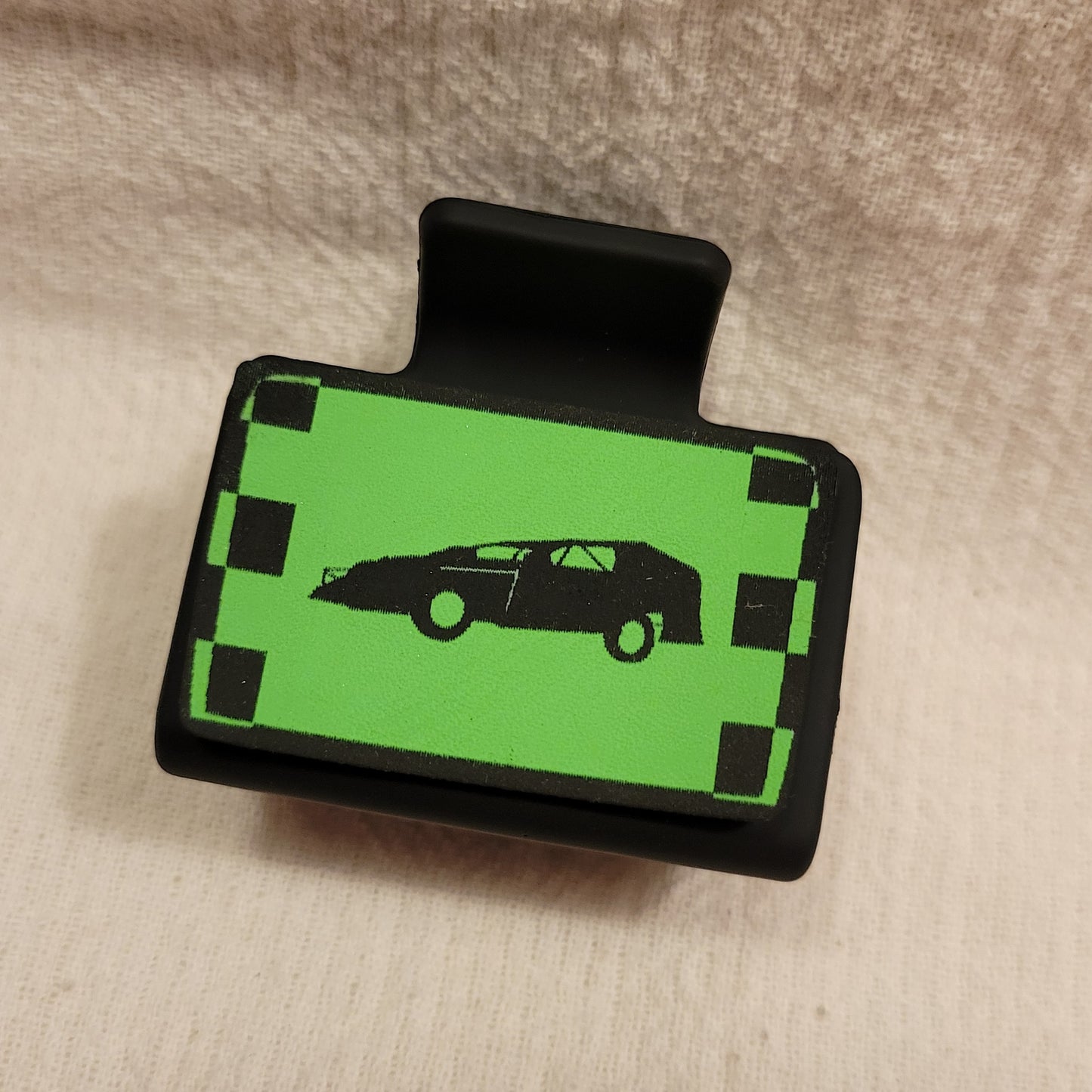 SMALL Race Car Hair Clip