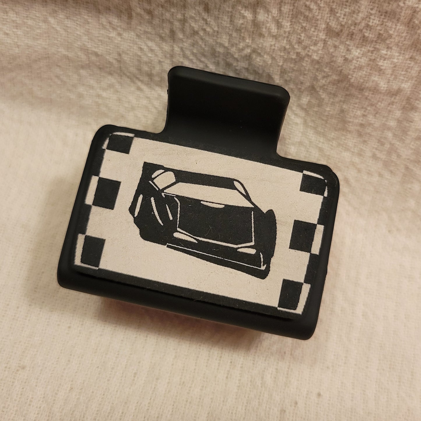 SMALL Race Car Hair Clip