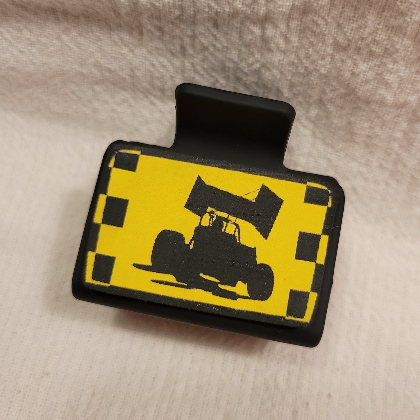 SMALL Race Car Hair Clip