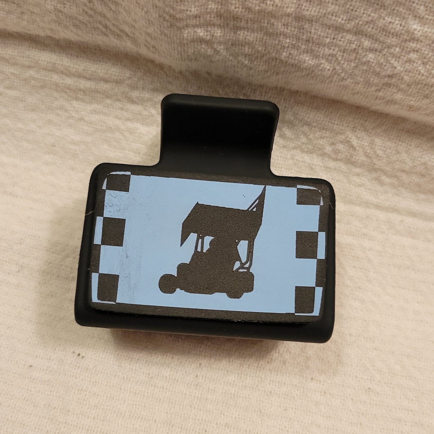 SMALL Race Car Hair Clip