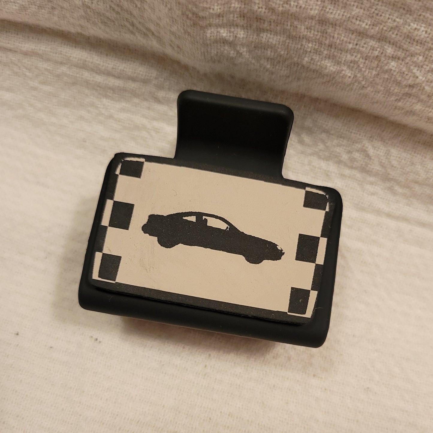 SMALL Race Car Hair Clip