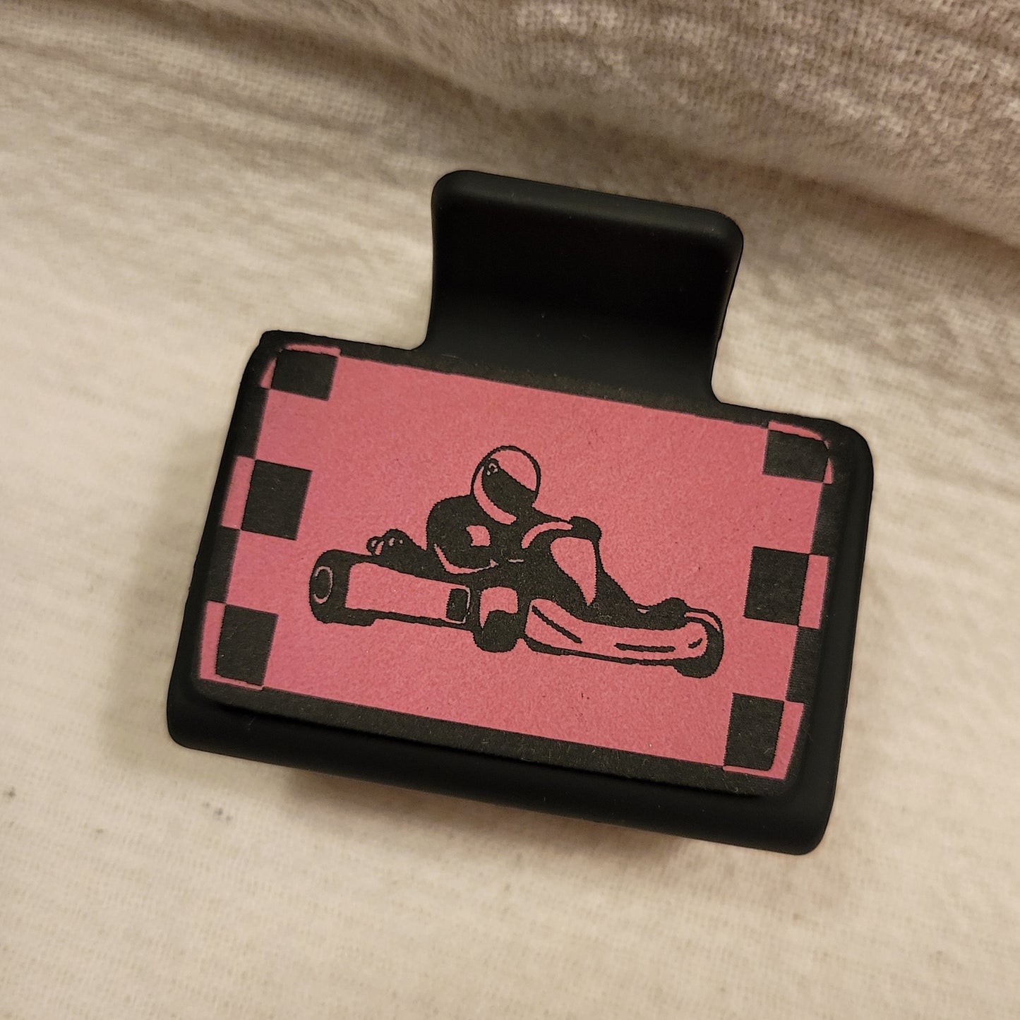 SMALL Race Car Hair Clip