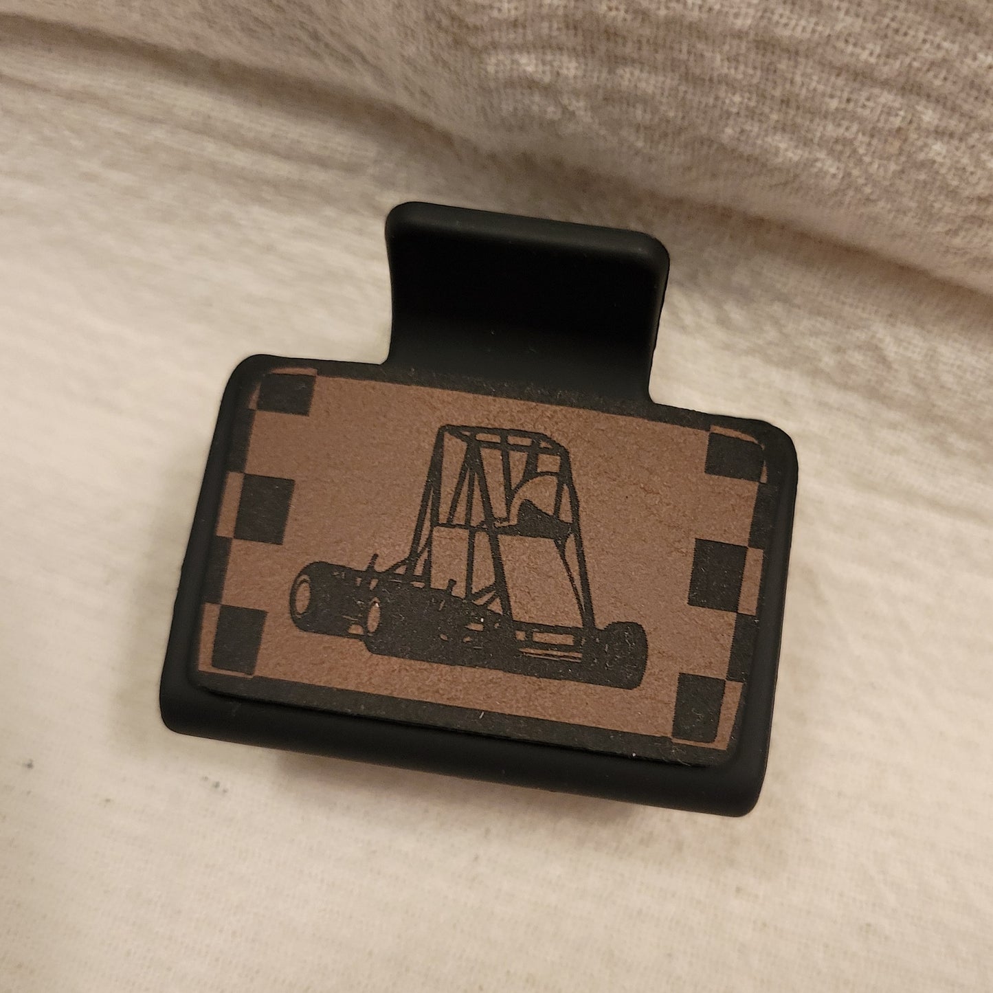 SMALL Race Car Hair Clip