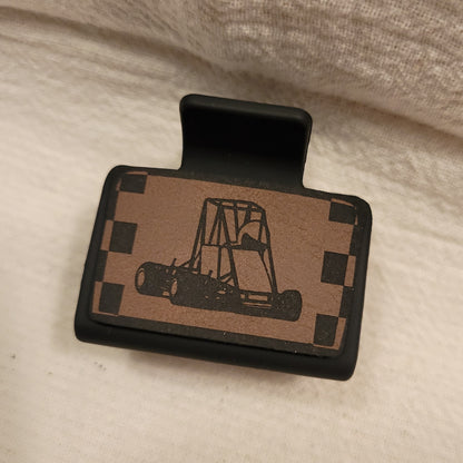 SMALL Race Car Hair Clip