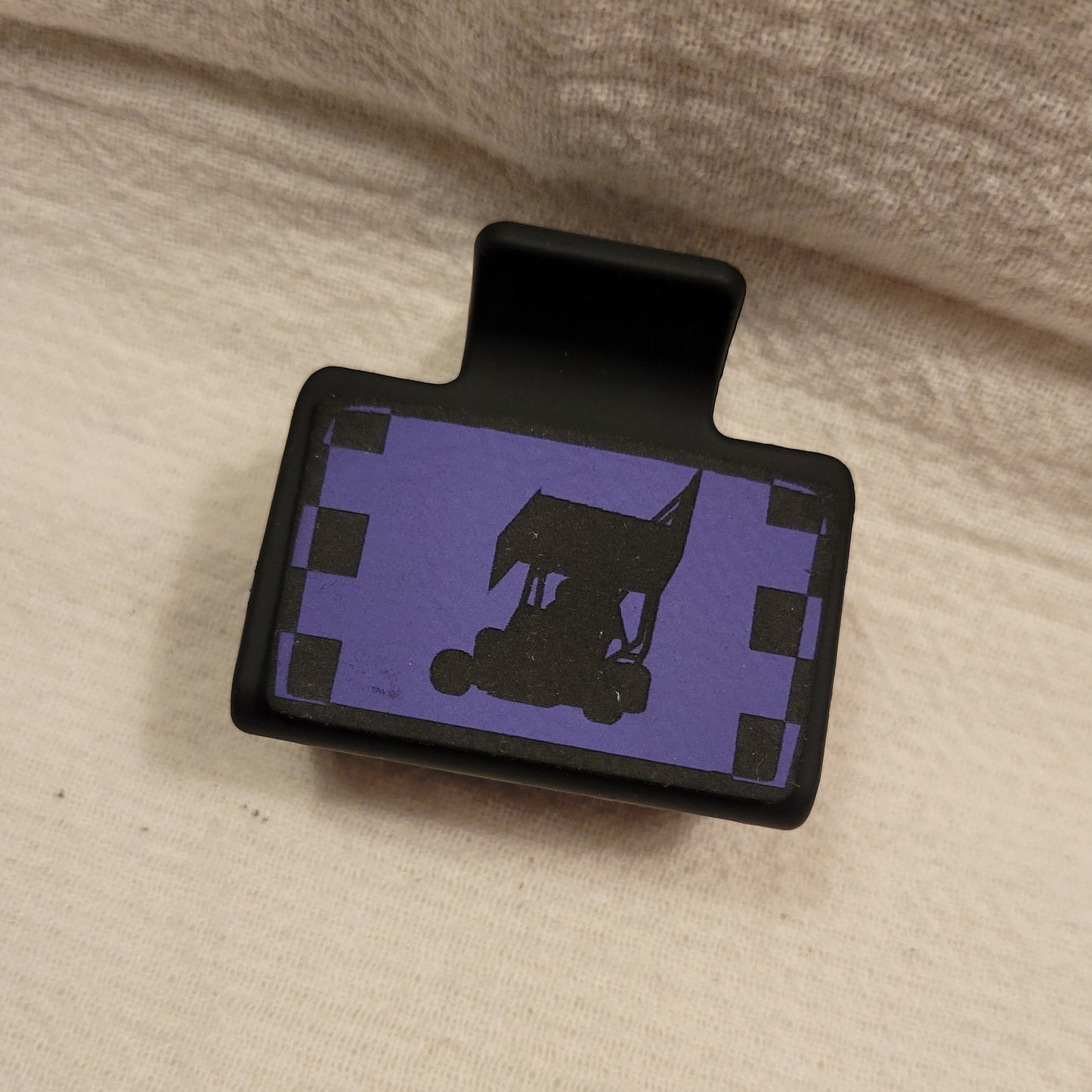 SMALL Race Car Hair Clip